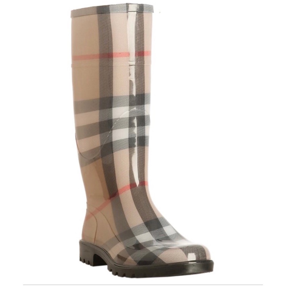 Burberry rain boots
